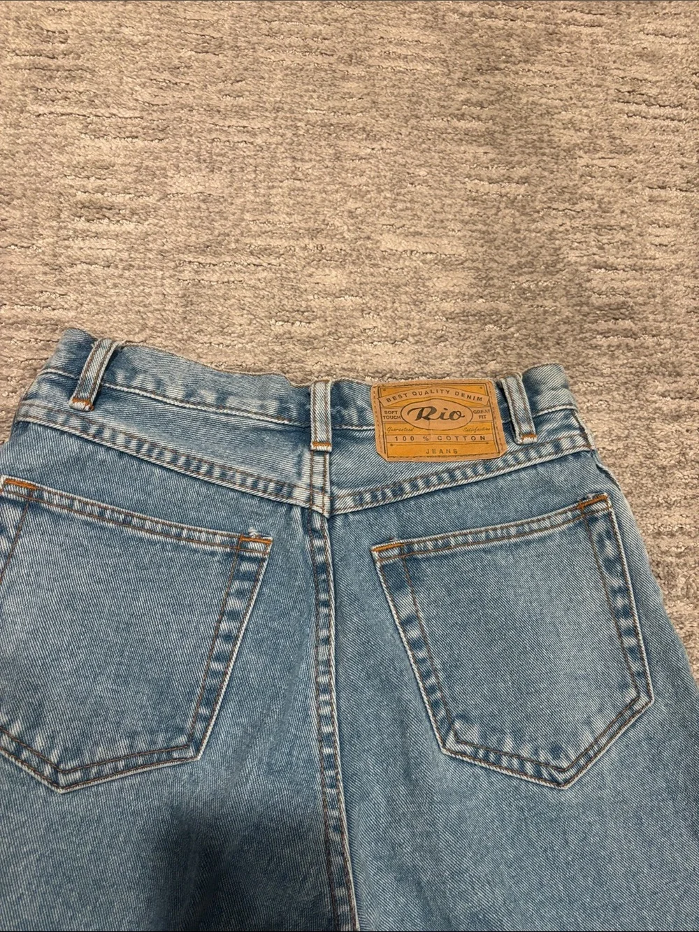 Rio vintage High-Waist Women's Jeans - Light Blue size 7 - Picture 5 of 6